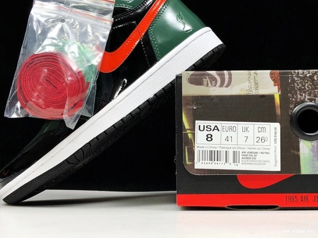 Cheap AV3905-038 High OG Air Black Team Jordan Orange-Fir 1 Retro x SoleFly 0624